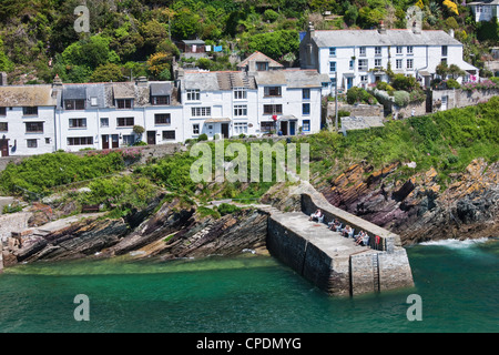 Die küstennahen Dorf Polperro in Cornwall, England, Vereinigtes Königreich, Europa Stockfoto