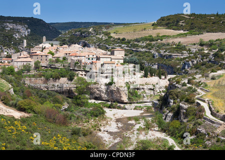 Eine Auffassung von Minerve, Languedoc-Roussillon, Frankreich, Europa Stockfoto