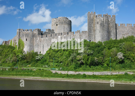 Pembroke Castle in Pembroke, Pembrokeshire, Wales, Vereinigtes Königreich, Europa Stockfoto