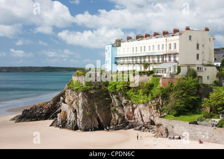 Südstrand, Tenby, Pembrokeshire, Wales, Vereinigtes Königreich, Europa Stockfoto