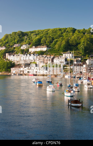 Morgenlicht auf dem Fluß Looe in Looe, Cornwall, England, Vereinigtes Königreich, Europa Stockfoto