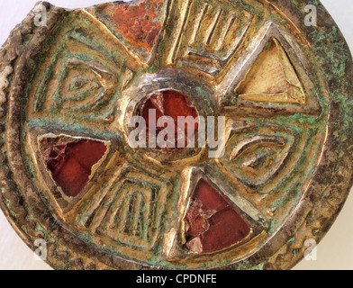 Anglo-Saxon-Brosche Stockfoto