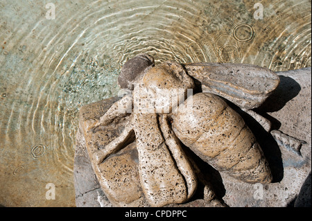 Detail des Brunnens der Bienen, Piazza Barberini. Rom, Italien Stockfoto