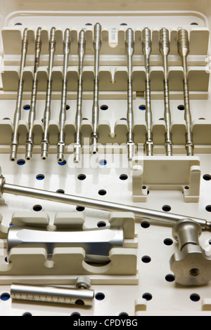 Instrumente und Instrumente aus dem medizinischen Betriebsabläufe Stockfoto