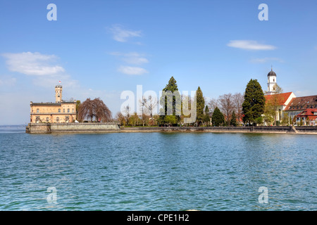 Pfarrei St. Martin, Bodensee, Schloss Montfort, Langenargen, Baden-Württemberg, Deutschland Stockfoto