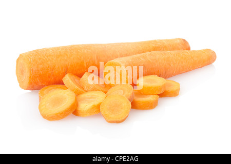 Geschnittene Karotten Stockfoto