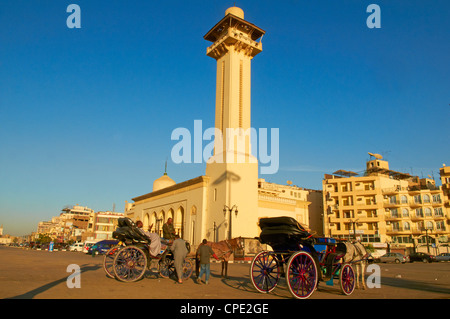 Moschee von Abu el-Haggag, Luxor, Ägypten, Nordafrika, Afrika Stockfoto