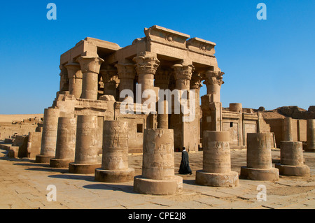Tempel von Sobek und Haroeris, Kom Ombo, Ägypten, Nordafrika, Afrika Stockfoto