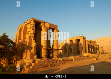 Ramesseum Tempel, westlichen Ufer des Fluss Nil, Theben, UNESCO World Heritage Site, Ägypten, Nordafrika, Afrika Stockfoto