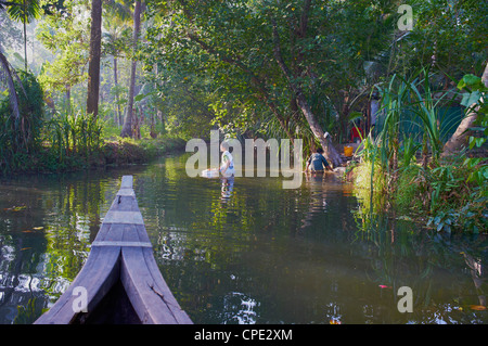 Backwaters, Allepey, Kerala, Indien, Asien Stockfoto