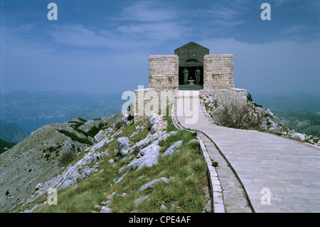 Grab des Dichters-Fürst Petar II Petrovic Njegos, Mount Lovcen Lovcen Nationalpark, Montenegro, Europa Stockfoto