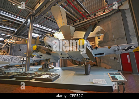 Berlin-Deutsches Technikmuseum Messerschmitt 110 Stockfoto