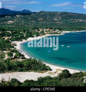 San Ciprianu Strand in der Nähe von Porto Vecchio, Süd-Ost-Korsika, Korsika, Frankreich, Mittelmeer, Europa Stockfoto