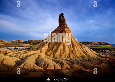 Bardenas Reales Nationalpark, Navarra, Spanien, Europa Stockfoto