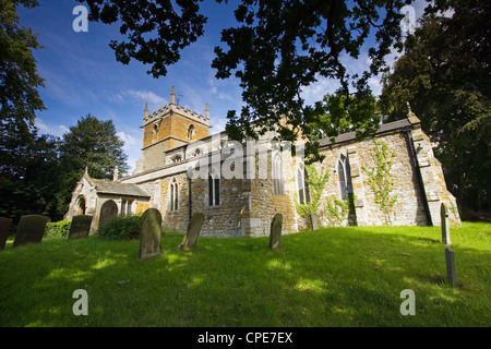 Das äußere der Kirche St. Helens in der Lincolnshire Dorf der Barnoldby-le-Beck Stockfoto