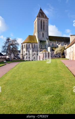 Kirche von Saint Samson von Ouistreham, Gemeinde im Département Calvados in der Region Basse-Normandie im Nordwesten Frankreichs. Stockfoto