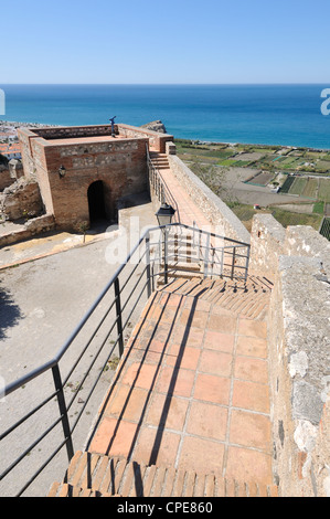 Maurische Burg, Salobrena, Costa Tropical, Provinz Granada, Spanien, Europa Stockfoto