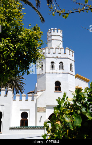 Öffentliche Bibliothek, Plaza de Santa Maria, Tarifa, Provinz Cadiz, Andalusien, Spanien Stockfoto