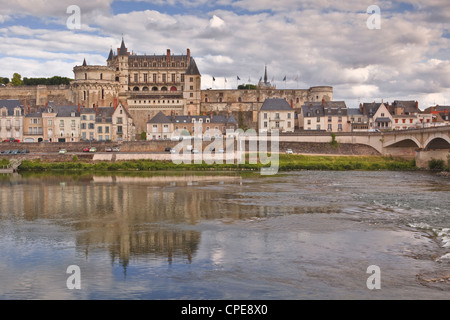 Chateau d ' Amboise, Amboise, Indre-et-Loire, Loire-Tal, Frankreich, UNESCO-Weltkulturerbe, Europa Stockfoto