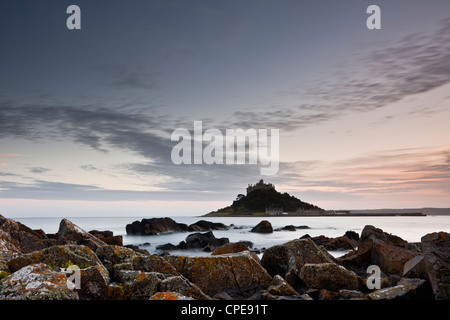 St. Michael Berg, Marazion, Cornwall, England, Vereinigtes Königreich, Europa Stockfoto