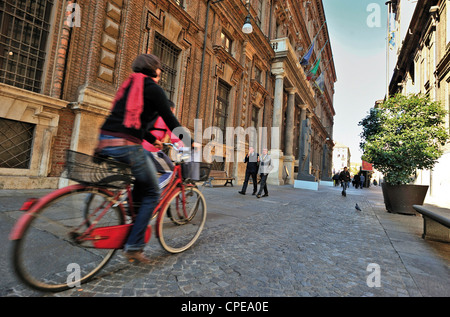 Europa Italien Piemont Turin Via Accademia Delle Scienze Ägyptisches Museum Stockfoto