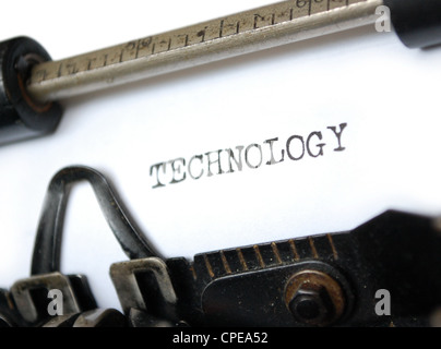Technik alte Schreibmaschine Stockfoto