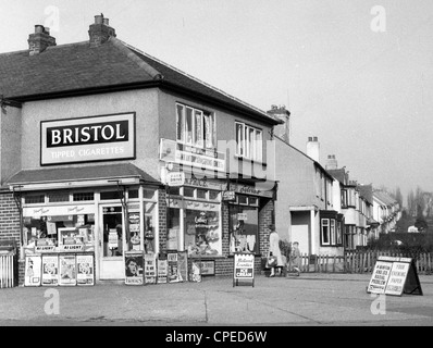 Wolverhampton-Kiosken einkaufen England der 1960er Jahre Stockfoto