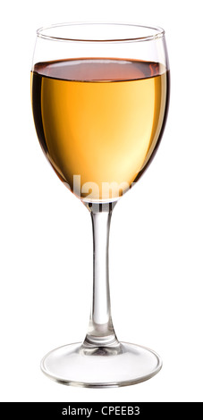 Glas Weißwein. Stockfoto