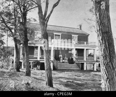 McLeans Haus, Appomattox Court House, Virginia wo die Kapitulation, zwischen Generäle Grant und Lee, April 1865 unterzeichnet wurde, endet die USA Bürgerkrieg Stockfoto