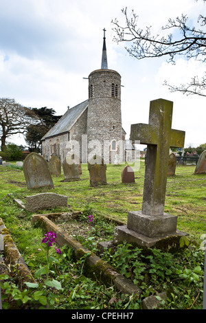 Titchwell Kirche, Norfolk, Großbritannien Stockfoto