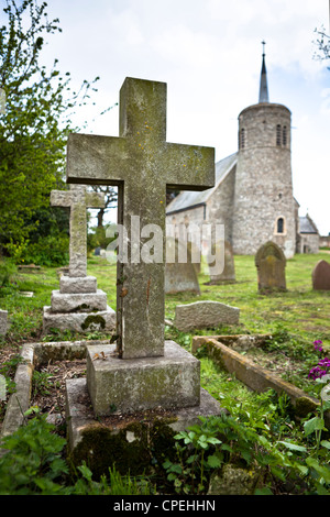 Titchwell Kirche, Norfolk, Großbritannien Stockfoto