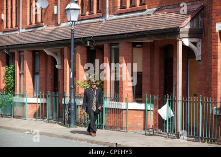 Coronation Street Reihenhaus Häuser Slaford Gtr Manchester Stockfoto