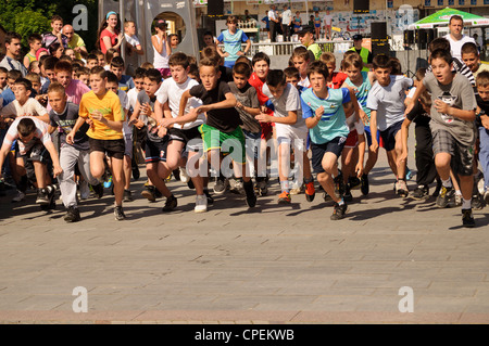 Rennen Stockfoto