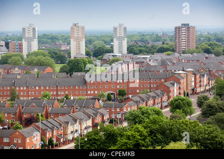 Regeneration-Bereich Hulme, einem Vorort von South Manchester Stockfoto