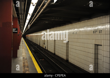 57Th Street U-Bahn Station, New York Stockfoto