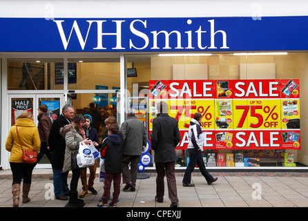 Ein WH Smith-Geschäft in Nottingham, England, Vereinigtes Königreich Stockfoto