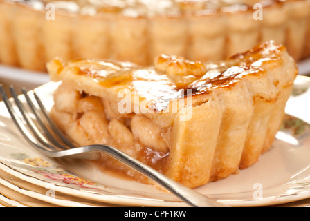 Frisch gebackenen Apfelkuchen Stockfoto