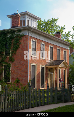 Viktorianisches Haus, Dubuque, Iowa Stockfoto