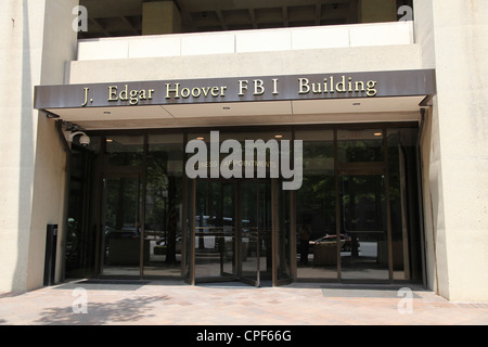 Eingang zum J. Edgar Hoover FBI-Gebäude in Washington, D.C. Stockfoto