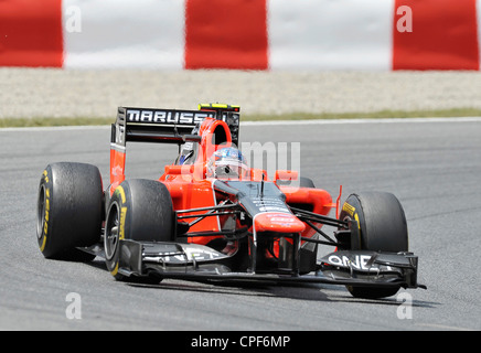 Charles Pic (FRA) Im Virgin MVR-02 während den Formel 1 Grand Prix von Spanien 2012 Stockfoto