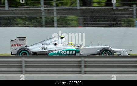 Nico Rosberg (GER) Im MercedesGP W03 während der Formel 1 Grand Prix von Spanien 2012 Stockfoto