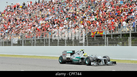 Nico Rosberg (GER) Im MercedesGP W03 während der Formel 1 Grand Prix von Spanien 2012 Stockfoto
