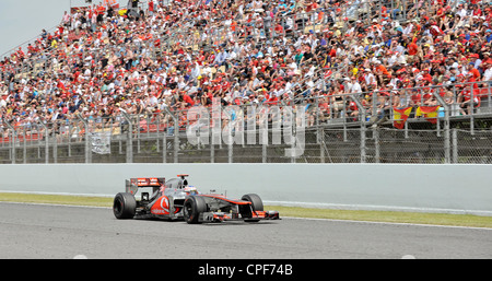 Jenson Button (GBR) Im McLaren-Mercedes MP4-27 während des Formel 1 Grand Prix von Spanien 2012 Stockfoto