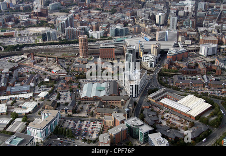 Luftaufnahme des Gebiets von Leeds südlich des Stadtzentrums Stockfoto