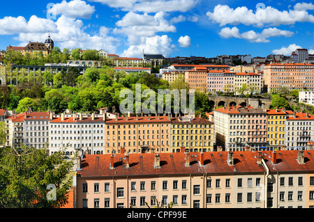 Teil der Stadt von Lyon, Frankreich Stockfoto