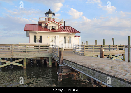 Roanoke Sümpfe Leuchtturm in Manteo, North Carolina Stockfoto