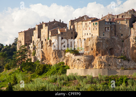 Pitigliano in der Toskana, Italien Stockfoto