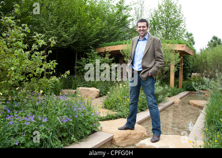 Adam Frost, Garten-Designer bei Chelsea Flower show, London 2012 Stockfoto