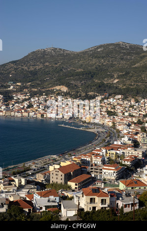 Blick über Samos Stadt, Samos Insel Griechenland. Stockfoto