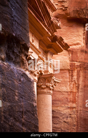 Die Schatzkammer, Petra, Jordanien, Westasien Stockfoto